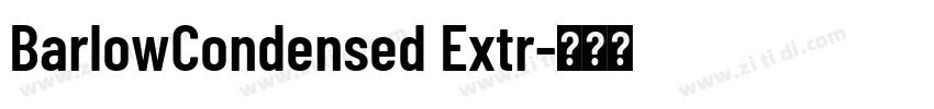 BarlowCondensed Extr字体转换